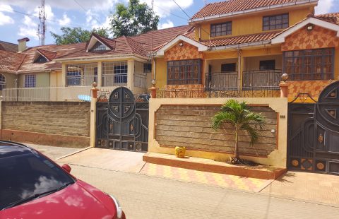 EXCLUSIVE MORDEN TOWN HOUSE FOR SALE IN ROYSABU MIREMA DRIVE NEXT TO USIU AND BEHIND SAFARI PARK HOTEL.